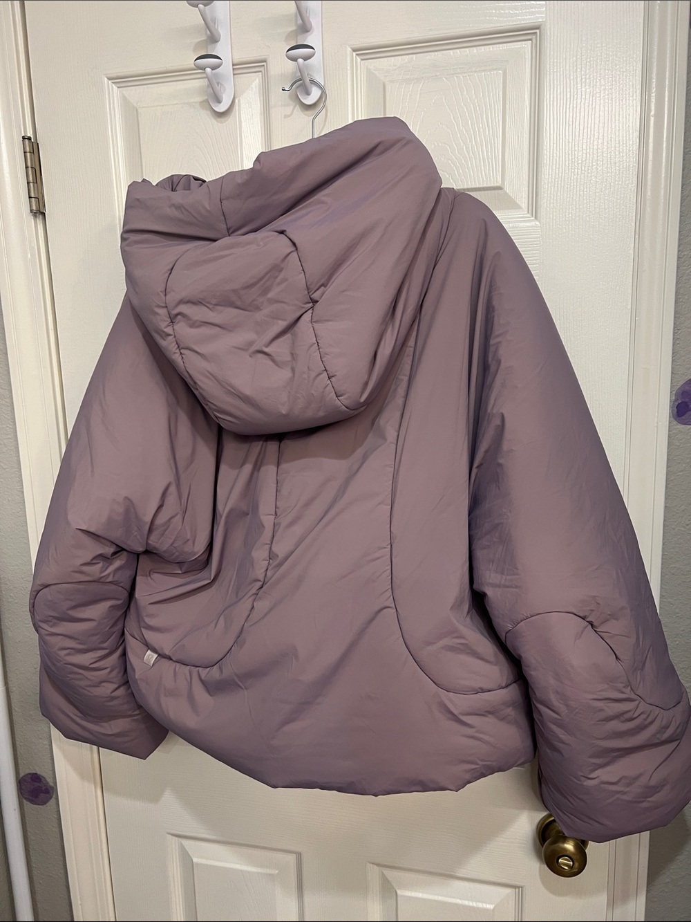 2. Lululemon Hooded Insulated Wrap Heathered Light Orbit Puffer Coat NWT - Picture 13 of 13